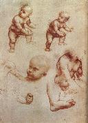 Drawing of an Infant, LEONARDO da Vinci